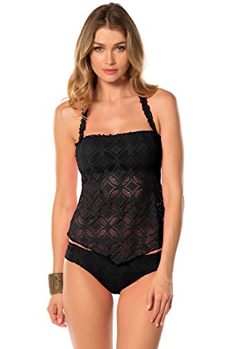 Becca by Rebecca Virtue Women's Ritual Bandeau Tankini Top