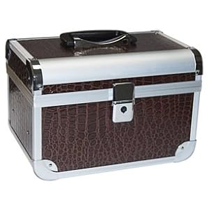 Kosmetikkoffer - Beauty Box - dunkelbraun - AKTIONSPREIS ! Kosmetikkoffer - Beauty Box - dunkelbraun - AKTIONSPREIS !