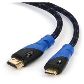 Aurum Ultra Series - High Speed Mini-HDMI to HDMI Cable - (6FT) - Supports 3D & Audio Return Channel - Full HD - 6 Feet