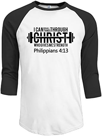 Philippians 413 Bible Scripture Boy Raglan Baseball T Shirts