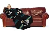 Jacksonville Jaguars Comfy Throw Blanket With Sleeves Fleece Over-sized Loose Fitting Sleeves