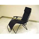 Zero Gravity Padded Reclining Patio / Lounge Chair - Black