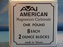 American Athletic Hand Chalk 1lb. Gymnastics 8 Blocks with Free Chalk/Grip Bag