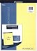 Mead Cambridge Stiff-Back Pad, Wide Ruled, 8.5 x 11 Inches, Canary, 70 Sheets per Pad, 12 Pads per Pack (59870)