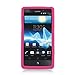 Silicone Solid Skin Gel Cover Case For Sony Xperia TL LT30at - Hot Pink