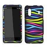 iFase Brand HTC Evo Design 4g Cell Phone Rainbow Zebra Protective Case Face ....
