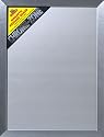 Small 40x50 cm Silver faced Magnetic board with Chrome effect frame 30mm width.