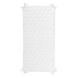 NoJo Ribbed Fleece Sheet Savers 2-pk. - White