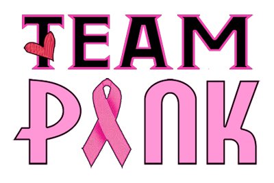 Team Pink for a Cure Temporary Tattoo Pack - 6 Breast Cancer Awareness Tattoos Per Pack