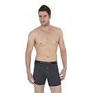 Mens Button Fly Boxer Shorts With Elasticated Waistband Underwear (Pack of 3)