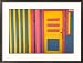 Colorful Doorway, New Providence Island, Bahamas, Caribbean Framed Photographic Poster Print by Walter Bibikow, 29x21