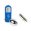 Doc Johnson Velvet Touch Controller/Silver Egg Waterproof Multi-Speed Blue Adult Sex Toy Kit
