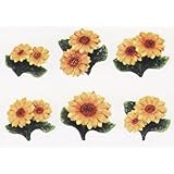 SUNFLOWER 3-Dimensional Magnet Set of 6 Magnets *NEW!*