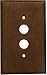 Classic Accents Aged (Matte) Antique Brass 1 Gang Push Button Switch Wall Plate