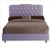 Skyline Furniture 74+0BED(Lilac) Tufted Arch bed in Lilac Size: Twin