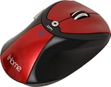 iHome by Lifeworks Technology IH-M410BR Bluetooth 5 Buton Wireless Mouse - Red