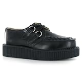 Search : T.u.k Mondo Lo Creeper A6806 Black Leather Womens Shoes