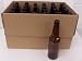 12oz Crown Cap Amber Longneck Bottles, case of 24