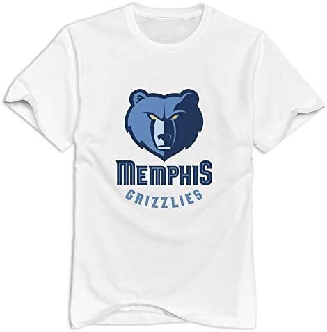 YSAU Men's Memphis Grizzlies T-Shirt White US Size XXL,100% Cotton