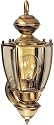Heath Zenith SL-4160-AB-B Motion-Activated Six-Sided Coach Light, Antique Brass with Clear Beveled Glass