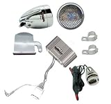 Pyle - Motorcycle Mount Amplified 300 Watt x 2 Stereo Sound System w/Dual Handlebar Mount Speakers, Radio/MP3 Mount/USB Charger