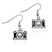 PammyJ Small Black Camera Earrings