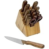 Chicago Cutlery Basics Wood 15-Piece Knife Block Set by Chicago Cutlery