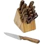 Chicago Cutlery Basics Wood 15-Piece Knife Block Set