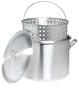 Bayou Classic 8000 80-Quart Aluminum Stockpot with Boil Basket