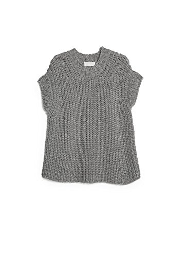 Mango Women's Premium - Chunky-Knit Sweater, Coal, S