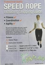 Fitness Mad Speed Rope & Instructions - 9ft - Black