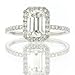 2.40ct Emerald Cut Diamond Engagement Anniversary Ring