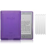 AMAZON KINDLE 4 PURPLE TPU GEL SKIN / CASE / COVER + 6-IN-1 SCREEN PROTECTOR PACK PART OF THE QUBITS ACCESSORIES RANGEby Qubits
