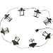 Royce Lighting RSL001/8-23 String Light Collection Eight Light Outdoor String Lantern, Oil Rubbed Bronze Finish with Clear Glass