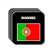 Portugal - "ESMORIZ" Set of 4 Mini-Mousepad Coasters
