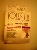 JOBST professional Fast-Fit graduated compression stockings -- moderate compression for pronounced varicosities, chronic venous insufficiency, postphebitic syndrome, edema, lynphedema, orthostatic hypotension, post-surgery, sclerotherapy -- knee length -- Open-Toe Small Beige