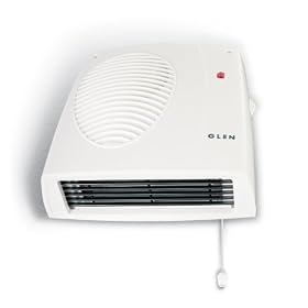Glen GDF20 2kW Wall Mounted DowflowFan Heater