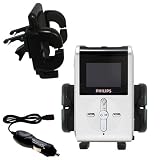 Philips GoGear HDD082/17 Car Vent Holder with Car Charger - Uses Gomadic TipExchange