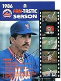 Davie Johnson Autographed / Signed 1986 New York Mets Program
