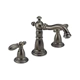 Delta 3555-PTLHP Victorian Two Handle Widespread Lavatory Faucet Aged Pewter