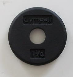 1 1/4 lb. Black Standard Plates (Pair)