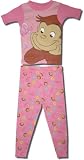 Curious George Girls Cotton Short sleeve, Long-leg pajamas - CLEARANCE