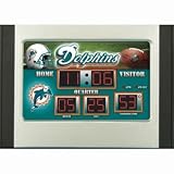 Miami Dolphins Scoreboard Desk & Alarm Clock