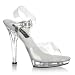 418ST3Ub2YL. SL75  5 Inch Cute Bridal Shoe High Heel Mini Platform Shoe With Clear Straps Clear