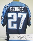 Eddie George Signed Tennessee Titans Reebok Authentic Jersey