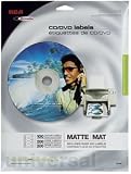 2 Pack of MATTE CD/DVD LABELS