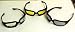 3 Pair Motorcycle Riding Glasses Smoke Clear Yellow