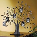 IMAGE OF BRONZE FAMILY TREE PICTURE FRAME - BRONZE FAMILY TREE WITH 6 HANGING PICTURE ...