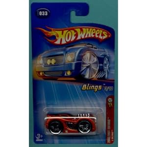 Mattel Hot Wheels 2005-033 First Editions Blings 3/10 1:64 Scale Red L'Bling Die Cast Car #033