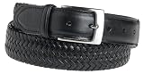  : Lee Jeans Men's Comfort Stretch Braided Belt, Black, 34